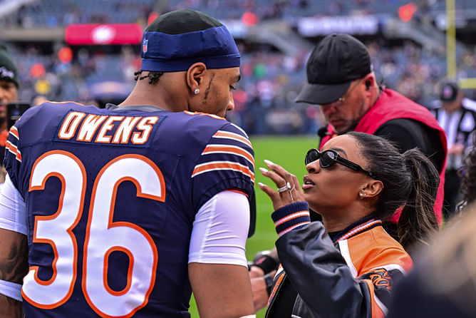 Simone Biles opens up about Thanksgiving plans with Jonathan Owens ahead of Bears vs Lions clash