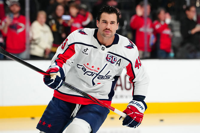 Watch: Tom Wilson lands haymakers on Jack McBain in relation for collision causing Alex Ovechkin's exit