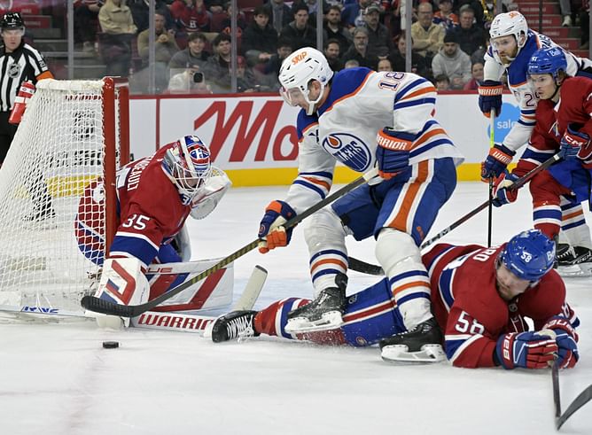 Oilers HC Kris Knoblauch makes his feelings known about Montreal Canadiens' defensive effort in shutout loss