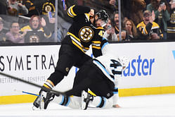 Bruins' Mark Kastelic makes his feelings known after chucking knuckles against Robert Bortuzzo twice in the same game