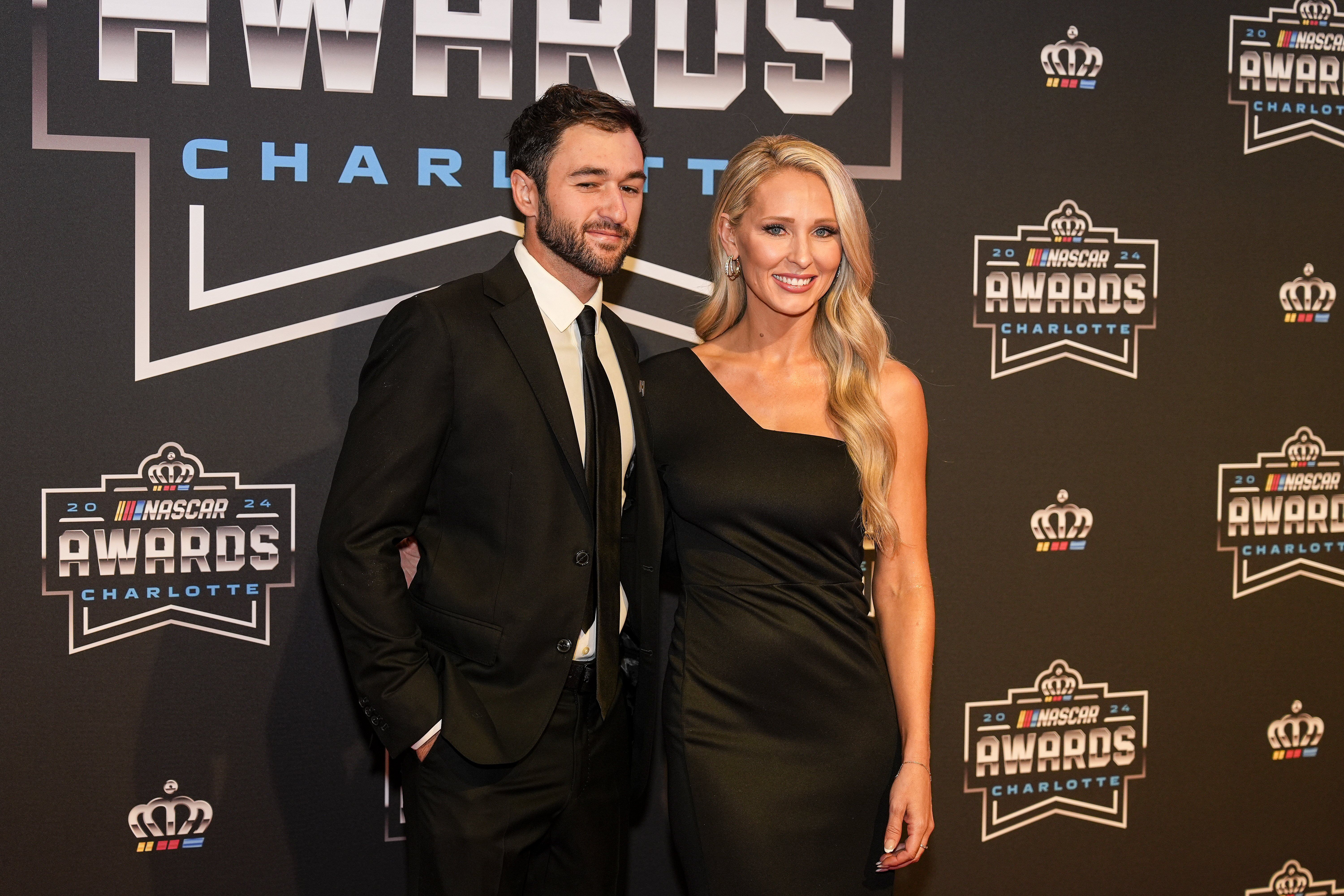 Chase Elliott with his guest Ashley Anderson at the 2024 NASCAR Awards Banquet - Source: Imagn