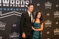 Joey Logano and his wife Brittany at the 2024 NASCAR Awards Banquet - Source: Imagn