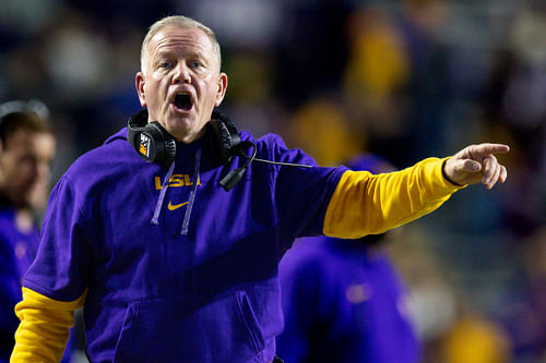 After four losses, LSU and Brian Kelly are definitely out of the CFP picture. (Photo Credit: IMAGN)