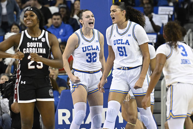 “Lauren Betts wanna pull a Caitlin Clark today?”: College hoops fans react as Dawn Staley’s South Carolina struggle vs UCLA