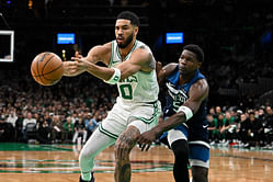 "He talks a lot" - Jayson Tatum dishes it back to Anthony Edwards after win, boasts record vs Timberwolves