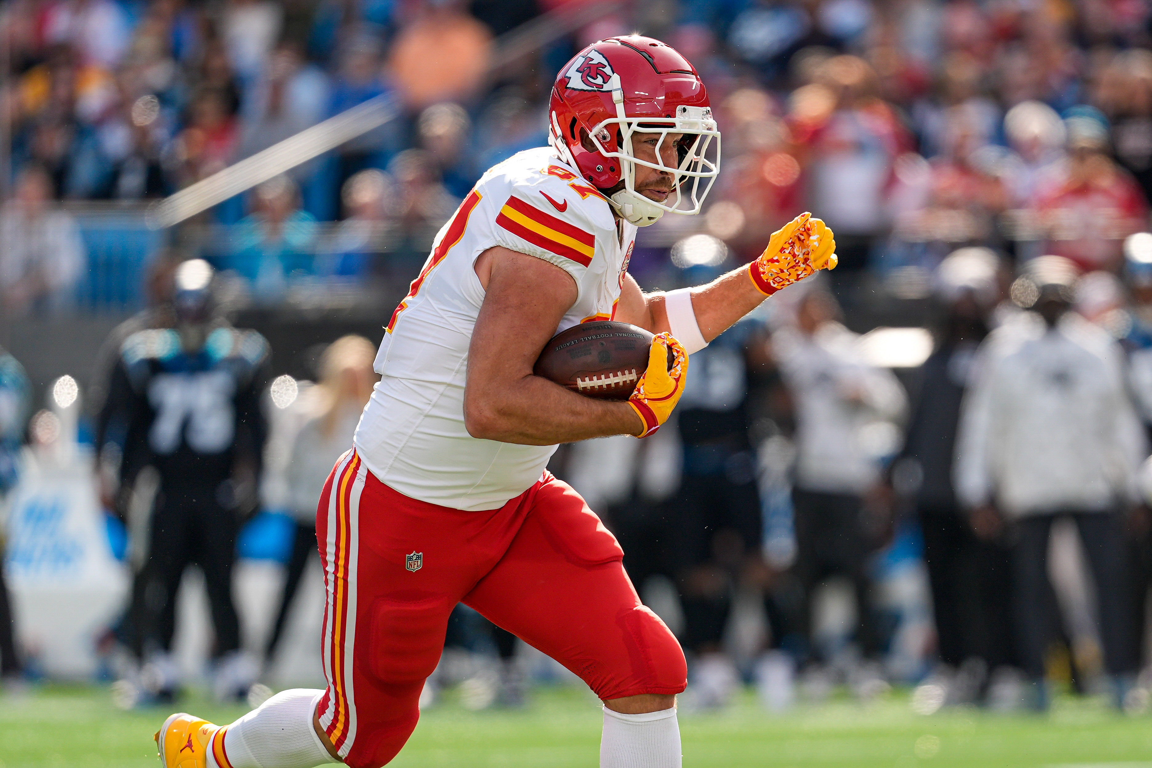 Travis Kelce at Kansas City Chiefs at Carolina Panthers - Source: Imagn