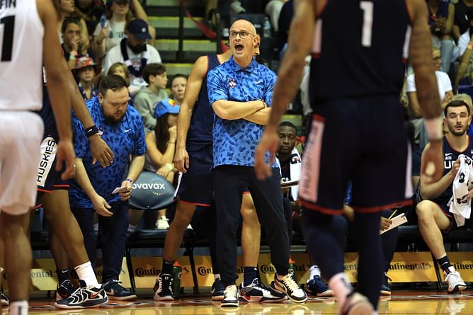 "Dan Hurley is no Bobby Knight", "Next Jake Paul opponent": College hoops fans react to UConn HC's angry moments in loss vs. Colorado