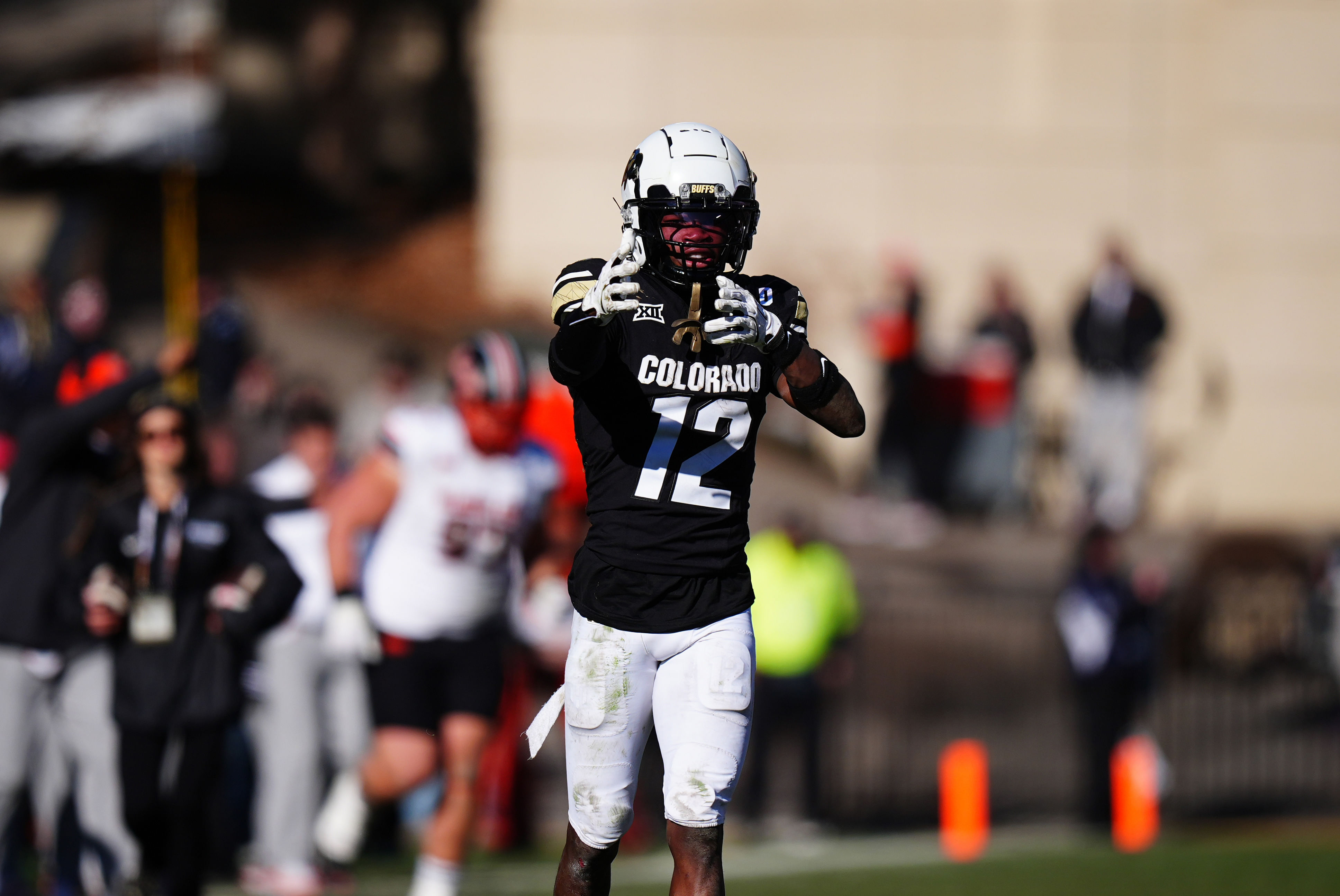 Colorado&rsquo;s Travis Hunter in action against Oklahoma State. (Credits: IMAGN)