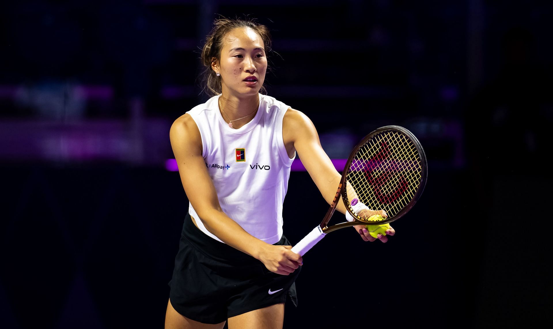 Zheng Qinwen at the WTA Finals 2024. (Photo: Getty)