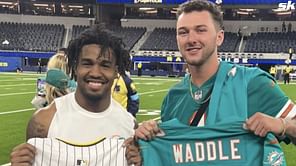 Jackson Merrill earns “real one” shoutout from Jaylen Waddle after dubbing NFL star a “GOAT” following Dolphins' victory over Rams