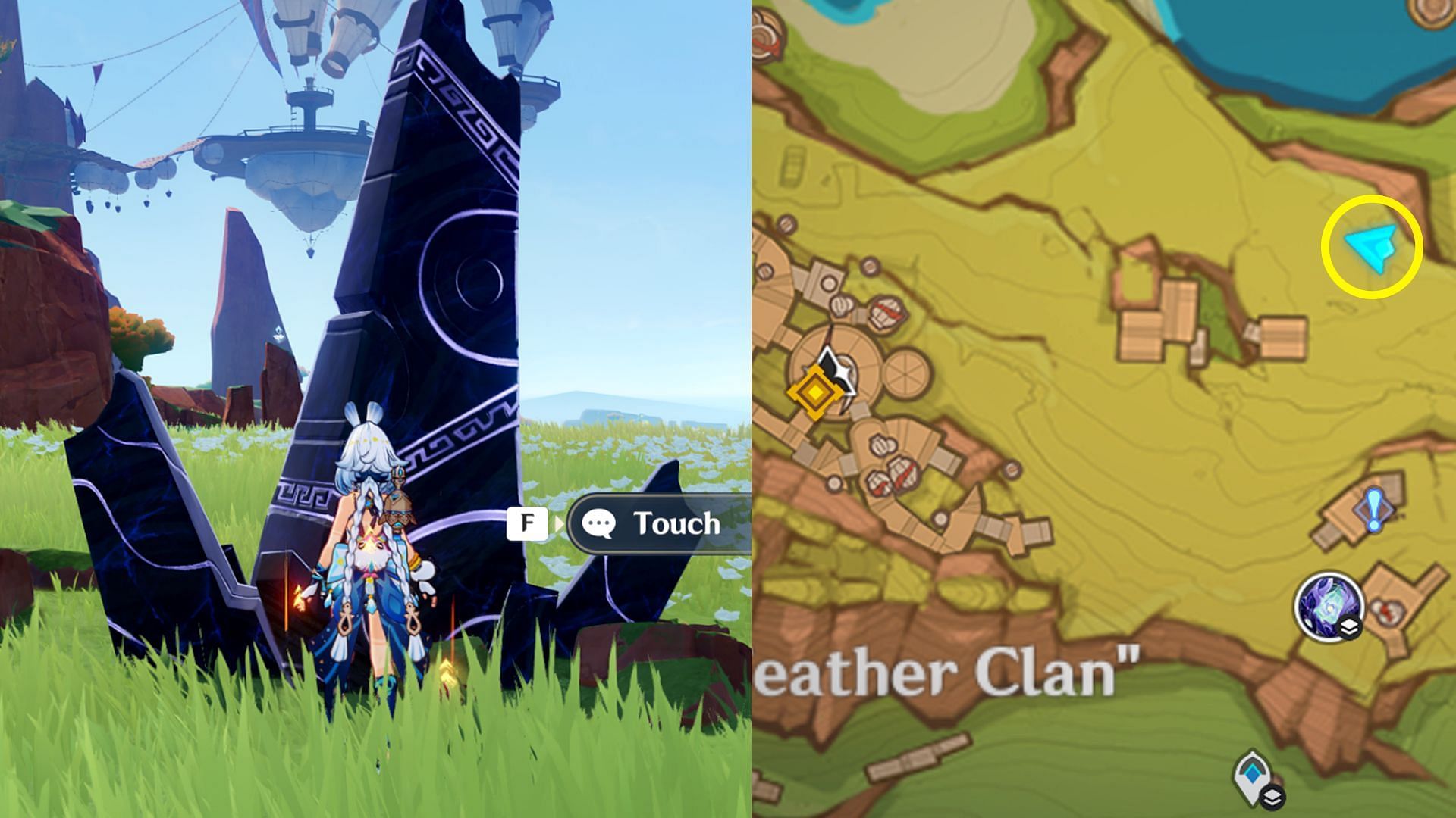 Location of Local Legend Ironbeard (Image via HoYoverse)