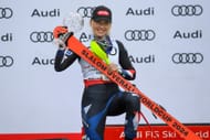Overall Slalom winner Mikaela Shiffrin celebrates at the Audi FIS Alpine Ski World Cup Finals - Source: Getty