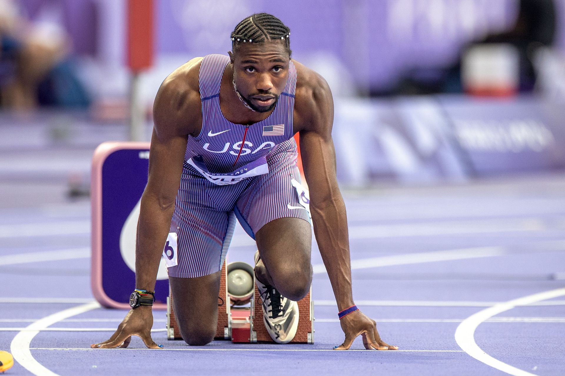 The Olympic Games-Paris 2024 - Noah Lyles during 100m finals (Image: Getty)