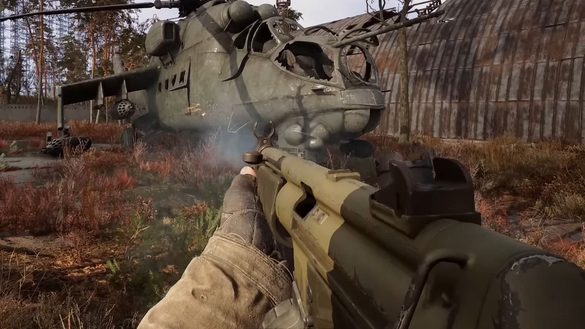 Shah&#039;s Mate SMG in Stalker 2 (Image via GSC Game World || YouTube/@Lootward)