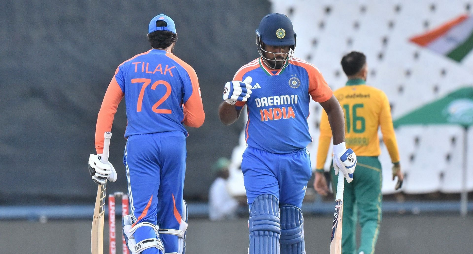 तिलक वर्मा और संजू सैमसन (Photo Credit - @BCCI)