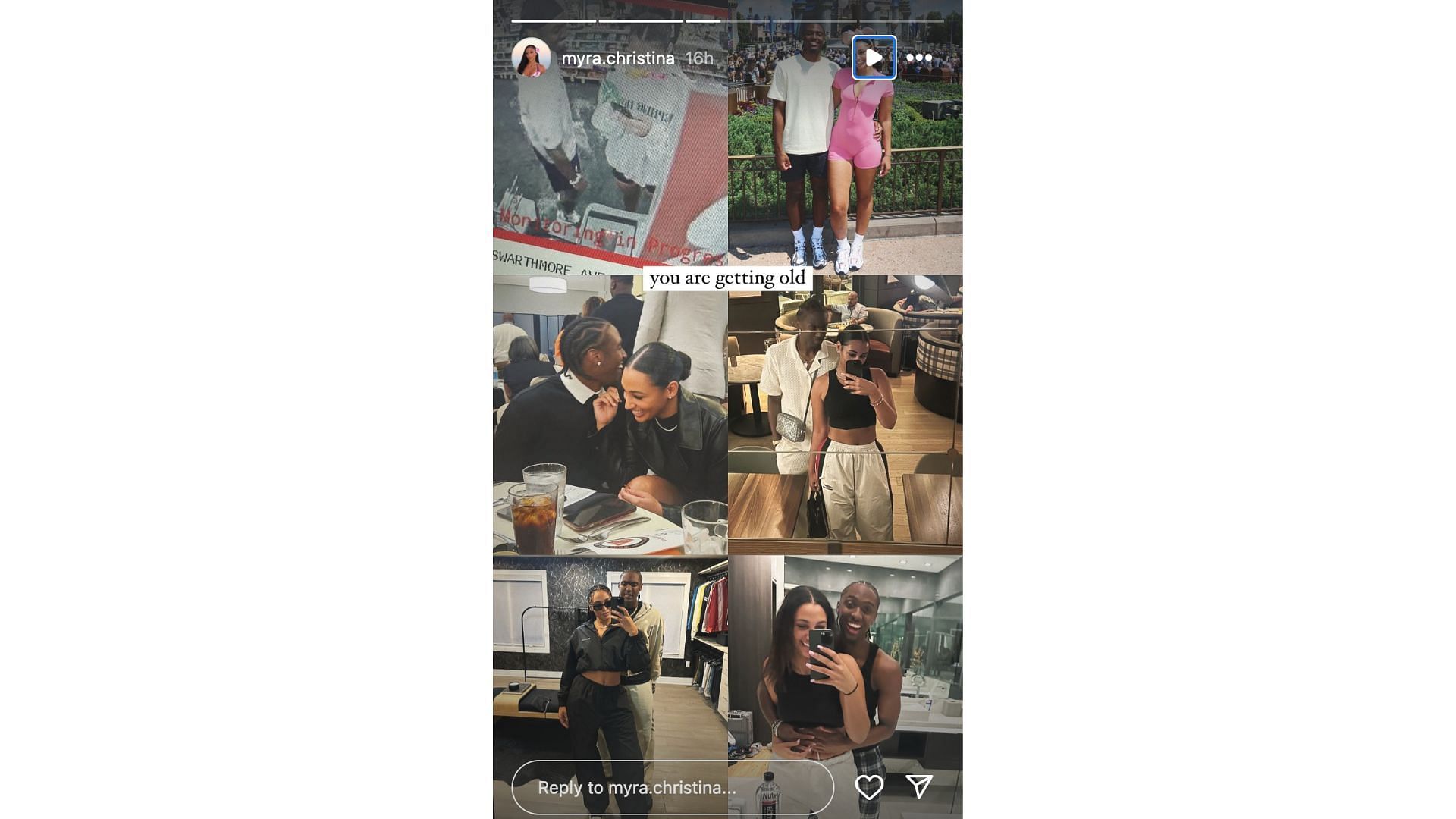 Myra Gordon shares a series of snaps alongside Tyrese Maxey on her IG account. Photo Credits: Myra Gordon's IG account