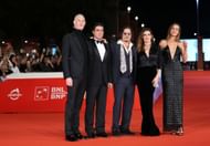 Johnny Depp seen with the cast of Modì, Three Days On The Wing Of Madness at the Rome Film Festival (Image via Getty)