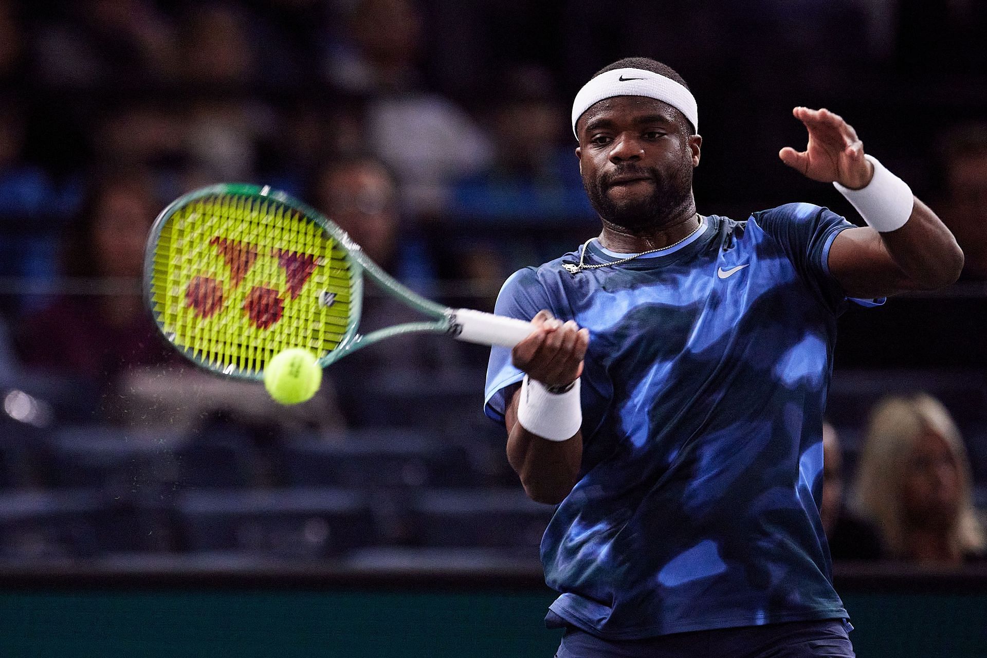 Frances Tiafoe in action at the Paris Masters (Image Source: Getty)