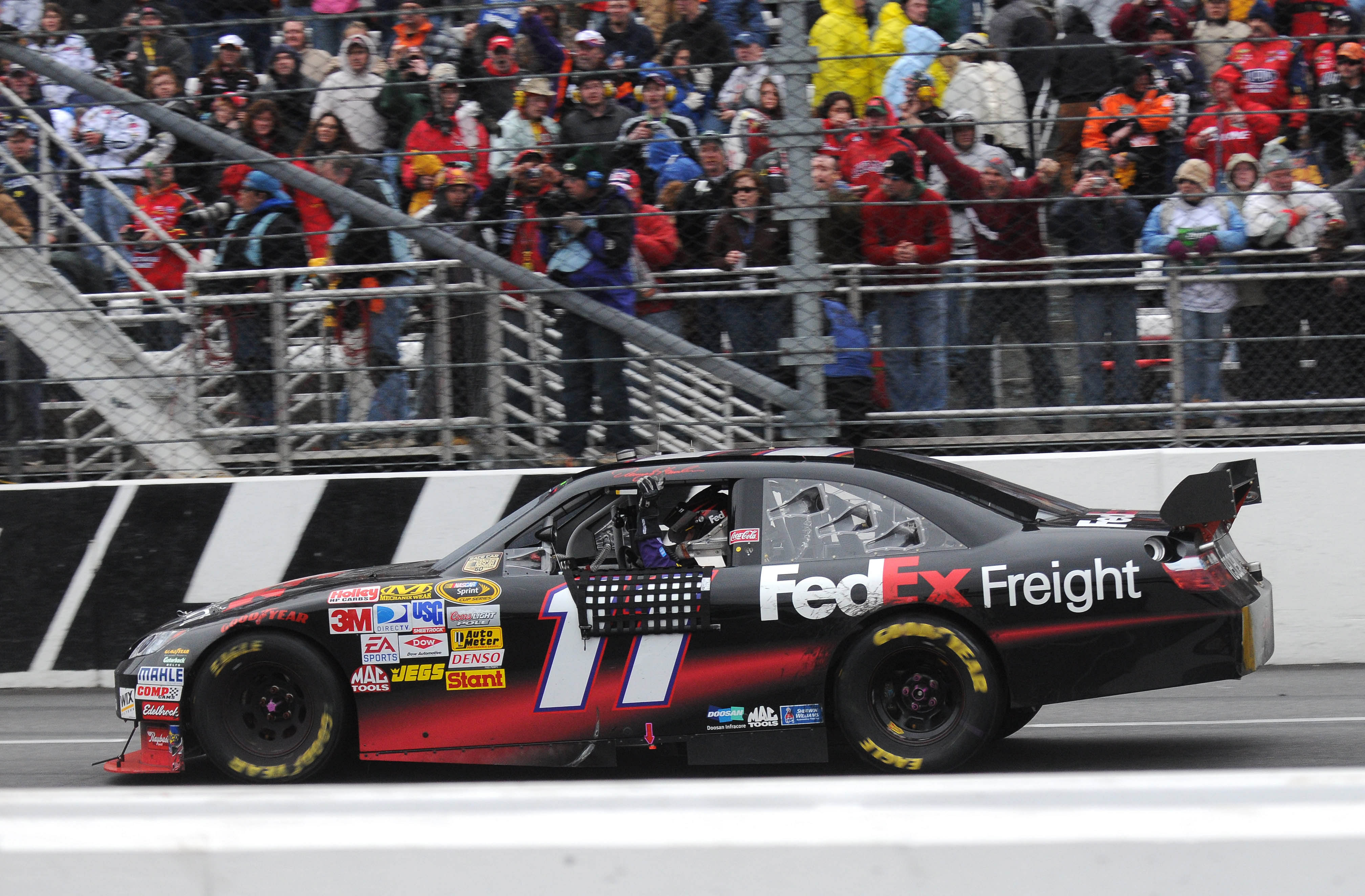 Denny Hamlin at the 2008 Goody&#039;s Cool Orange 500 - Source: Imagn