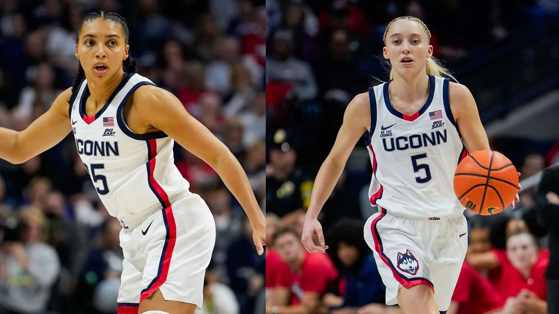 UConns Huskies - Azzi Fudd and Paige Bueckers (Images via Getty)