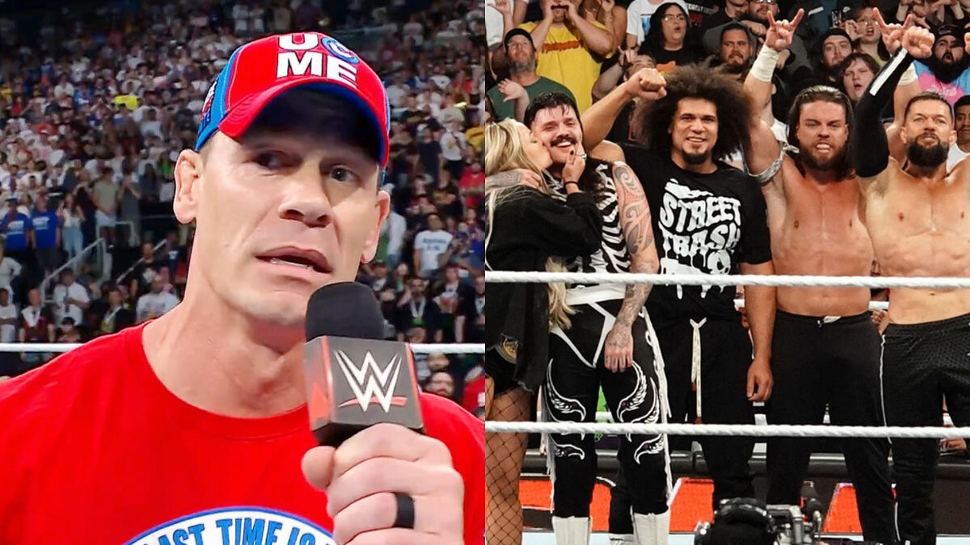 John Cena and The Judgment Day (Image Credits: WWE.com)