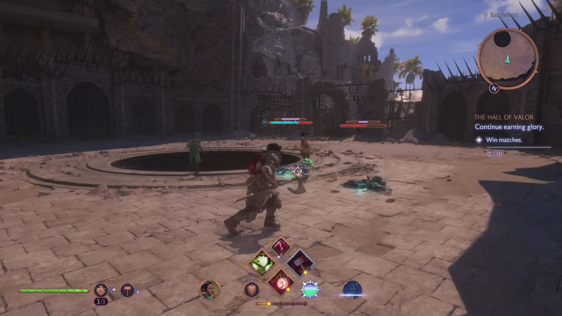 The quest starts you with normal enemies, and you wouldn't have trouble smiting them to dust (Image via Electronic Arts || YouTube/@lilfarmboi1081)