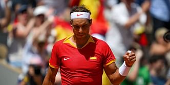 WATCH: Rafael Nadal honored by sponsor Nike with spectacular display of his image and logo shining brightly next to Eiffel Tower