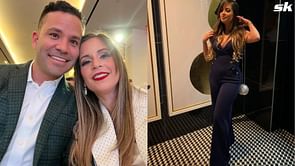 In Photos: Jose Altuve's wife Nina shares snaps from Italian countryside getaway, poses with Astros star in neutral tones at rustic winery