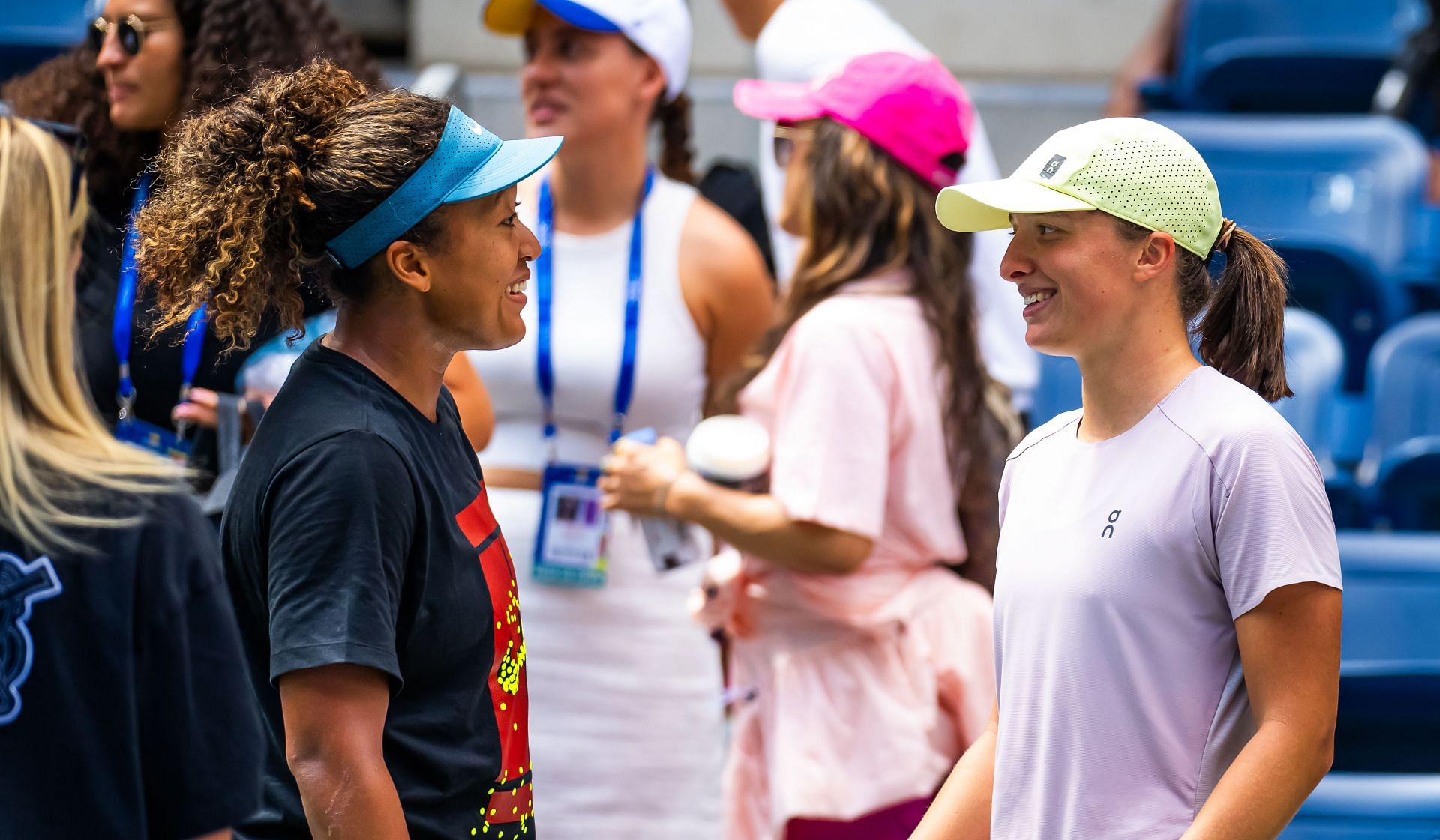 2024 US Open - Iga Swiatek and Noami Osaka (Source: Getty)