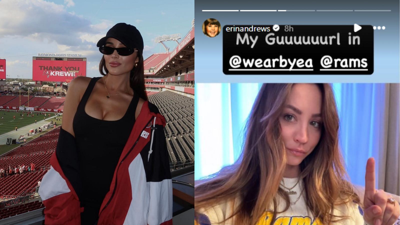 Erin Andrews fired up Olivia Culpo, Hollywood star Kaley Cuoco don sports apparel from her fashion line