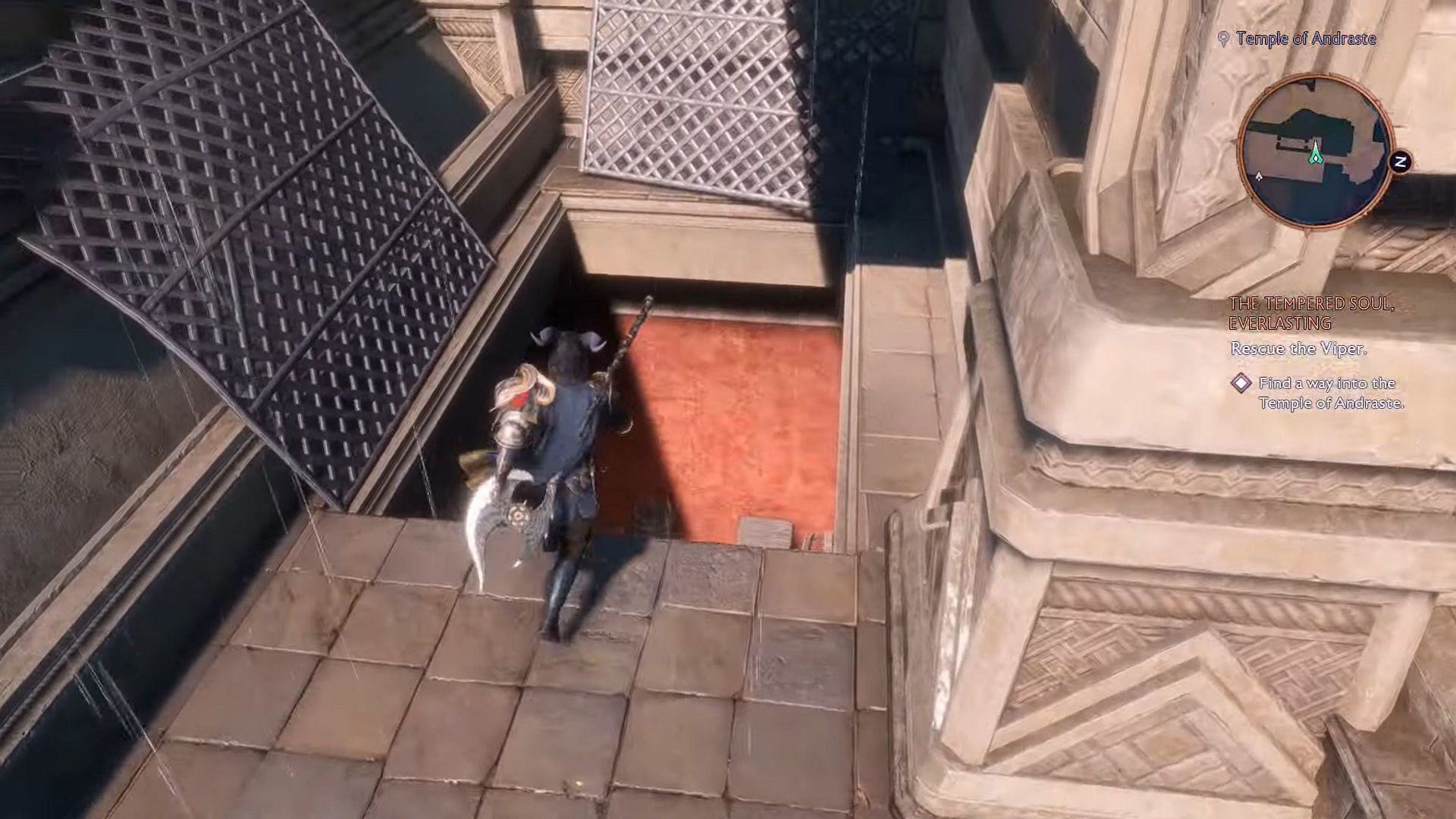 Enter the temple via a hidden door (Image via EA || Youtube/@Gaming Tornedo)