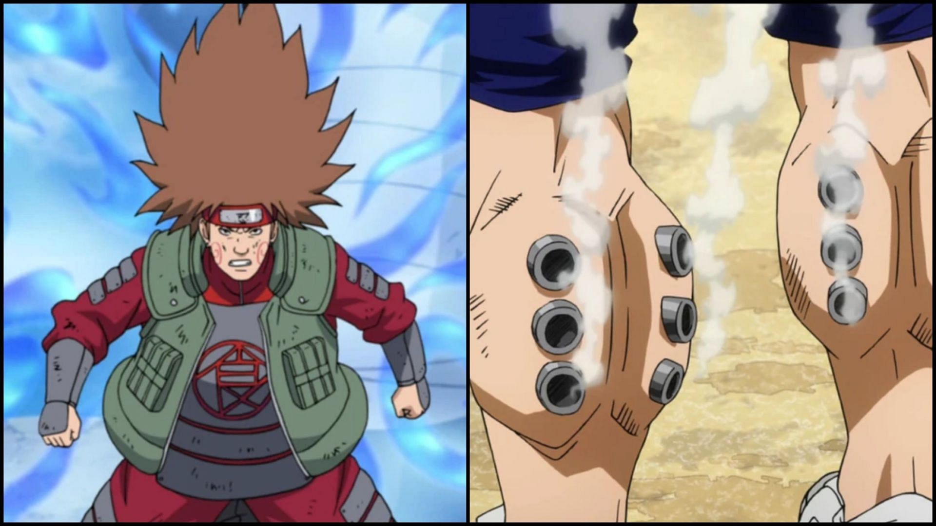 Choji and Tenya&#039;s Engine quirk (Image via Studio Pierrot/Studio Bones)