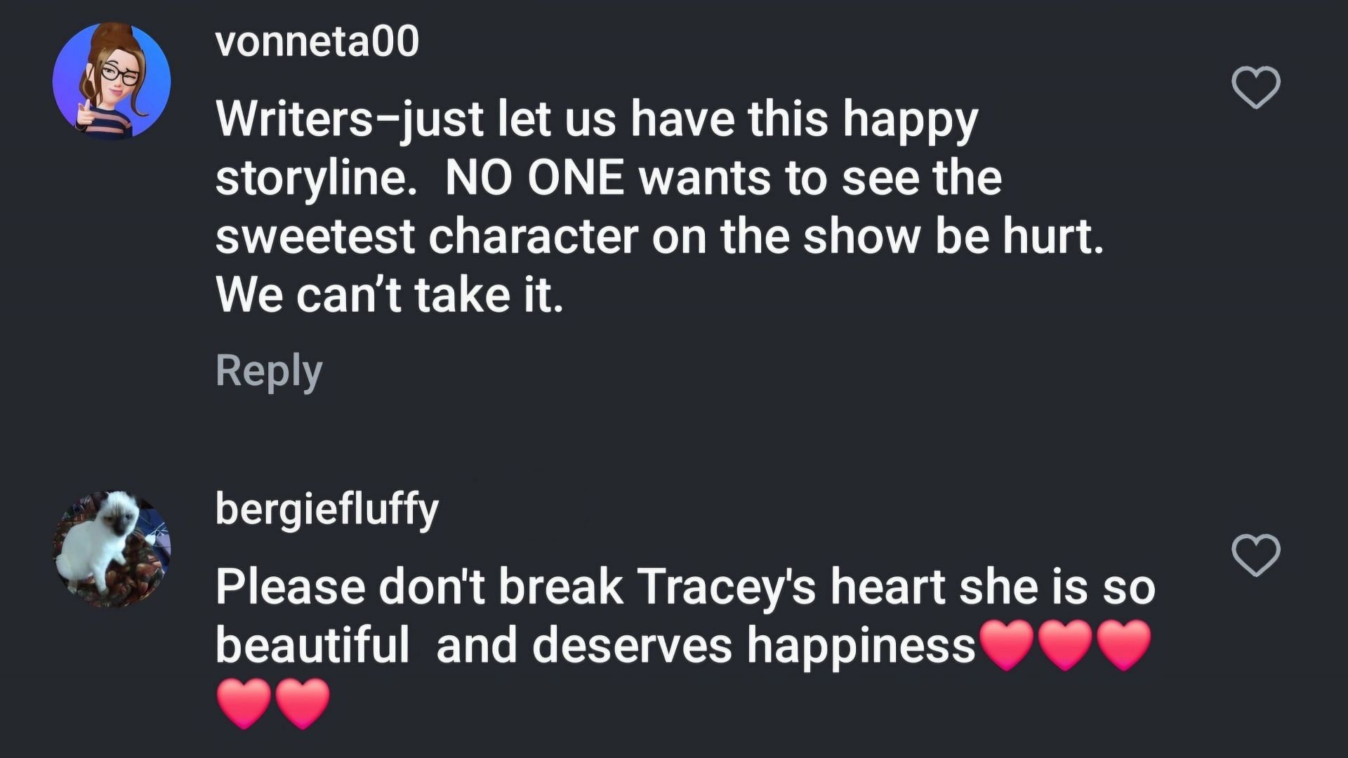 Fans are hoping for Traci and Alan to have a happy ending on the soap (Image via Instagram/ @youngandrestlesscbs)