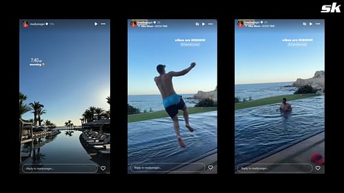 Screenshot from Mady Seager's story on Instagram