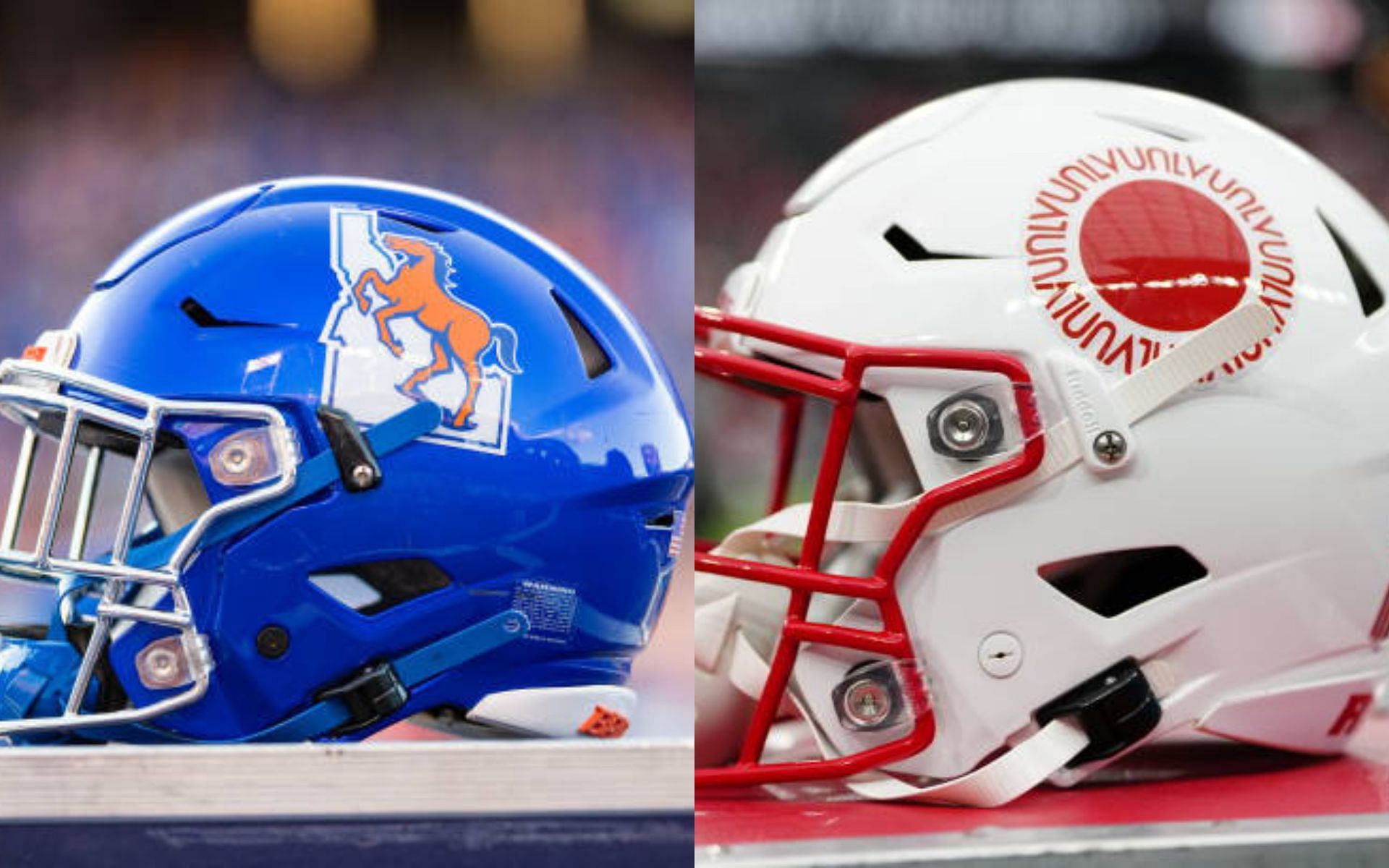 Boise State Broncos (left); UNLV Rebels (right)