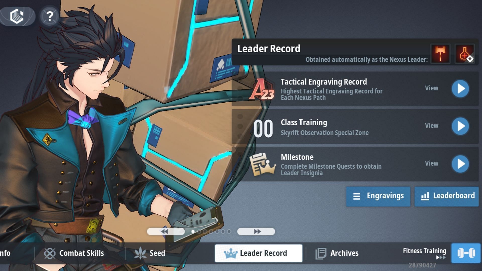 Luke's Leader Record in Ash Echoes (Image via Neocraft)