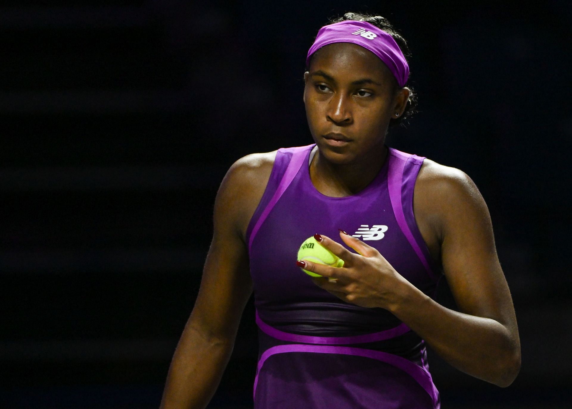 Coco Gauff pictured at the 2024 WTA Finals - Image Source: Getty