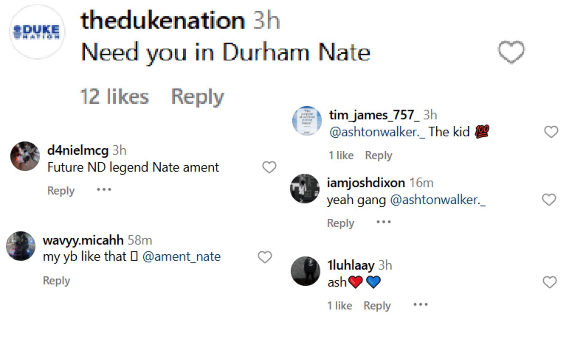 Fans react to Nate Ament vs. Ashton Walker matchup (Source: instagram/slam_hs)