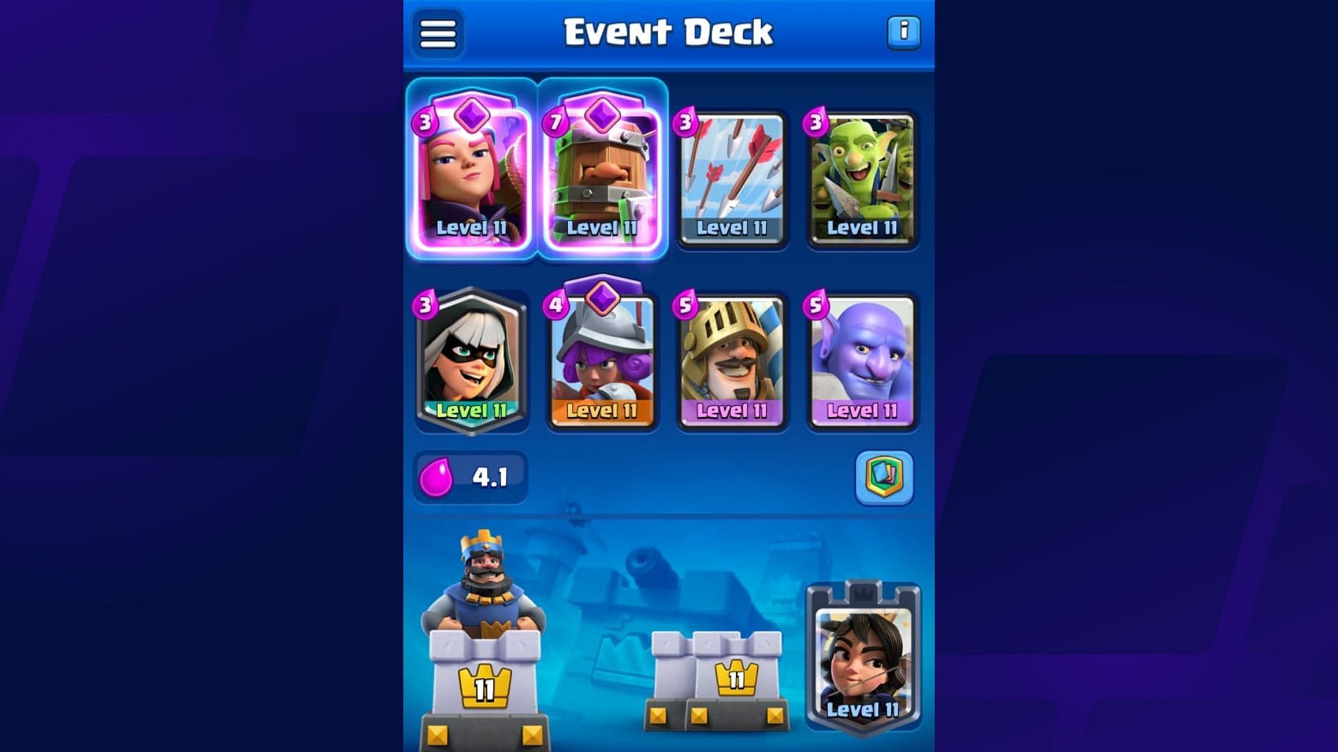 Clash Royale Royal Prince Bowler Firecracker deck (Image via Supercell)