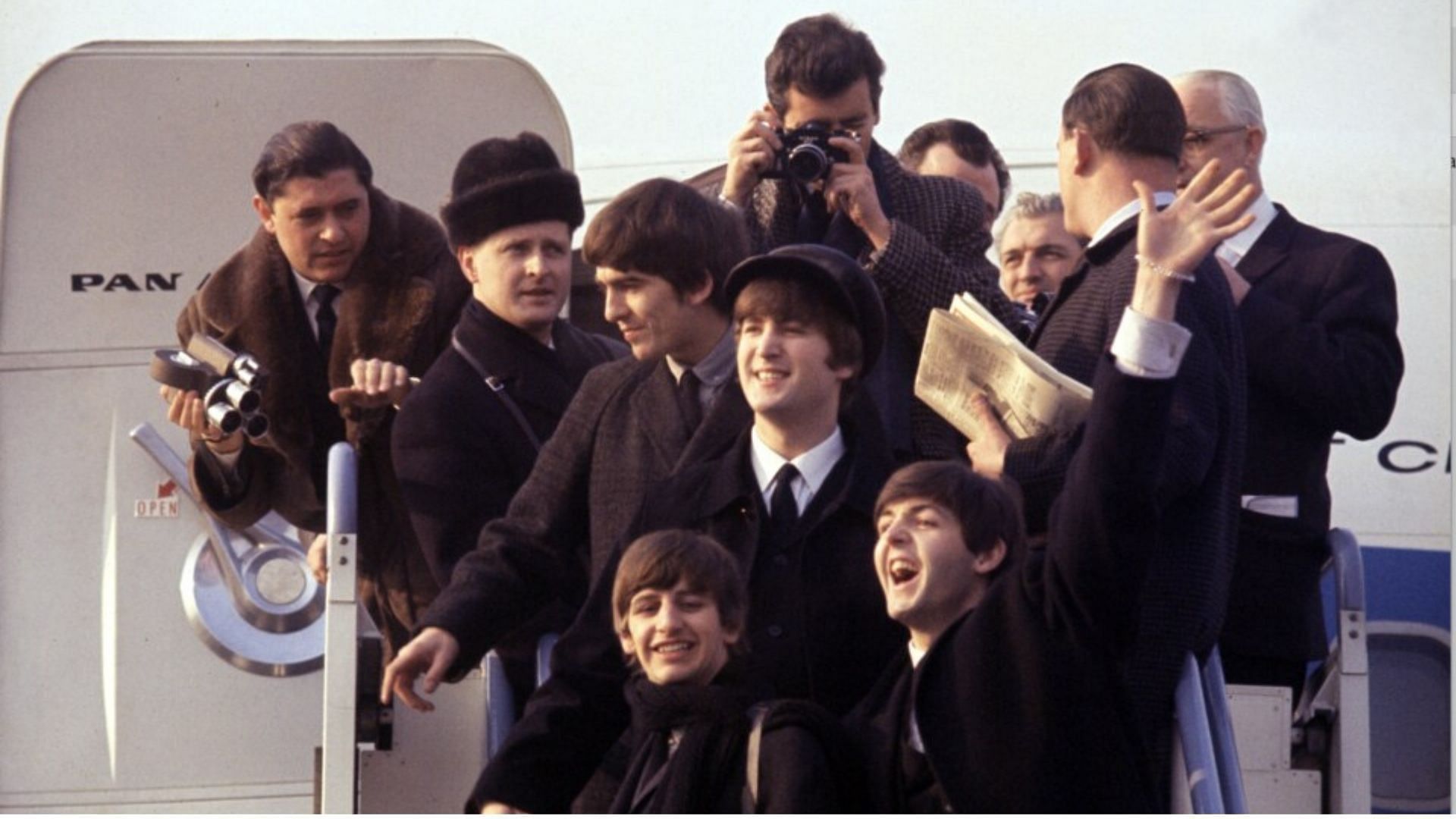 From the movie Beatles &#039;64 (Image via Disney+)