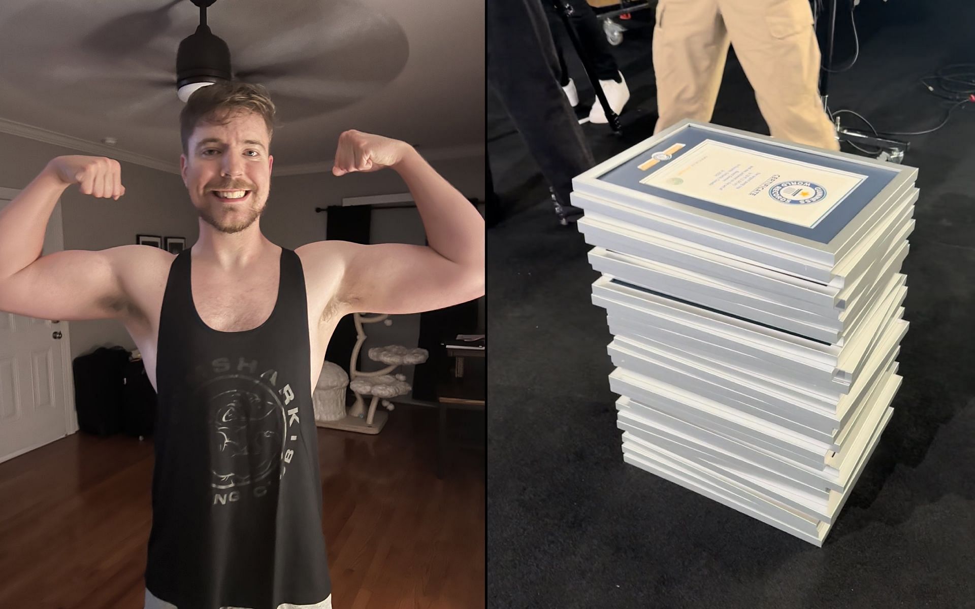 MrBeast shows off Guinness World Records that Beast Games broke