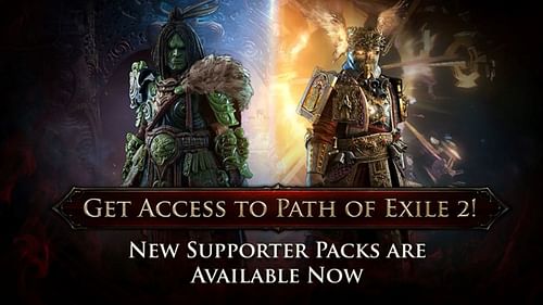 There are various Early Access Supporter packs available for Path of Exile 2 (Image via Grinding Gear Games)