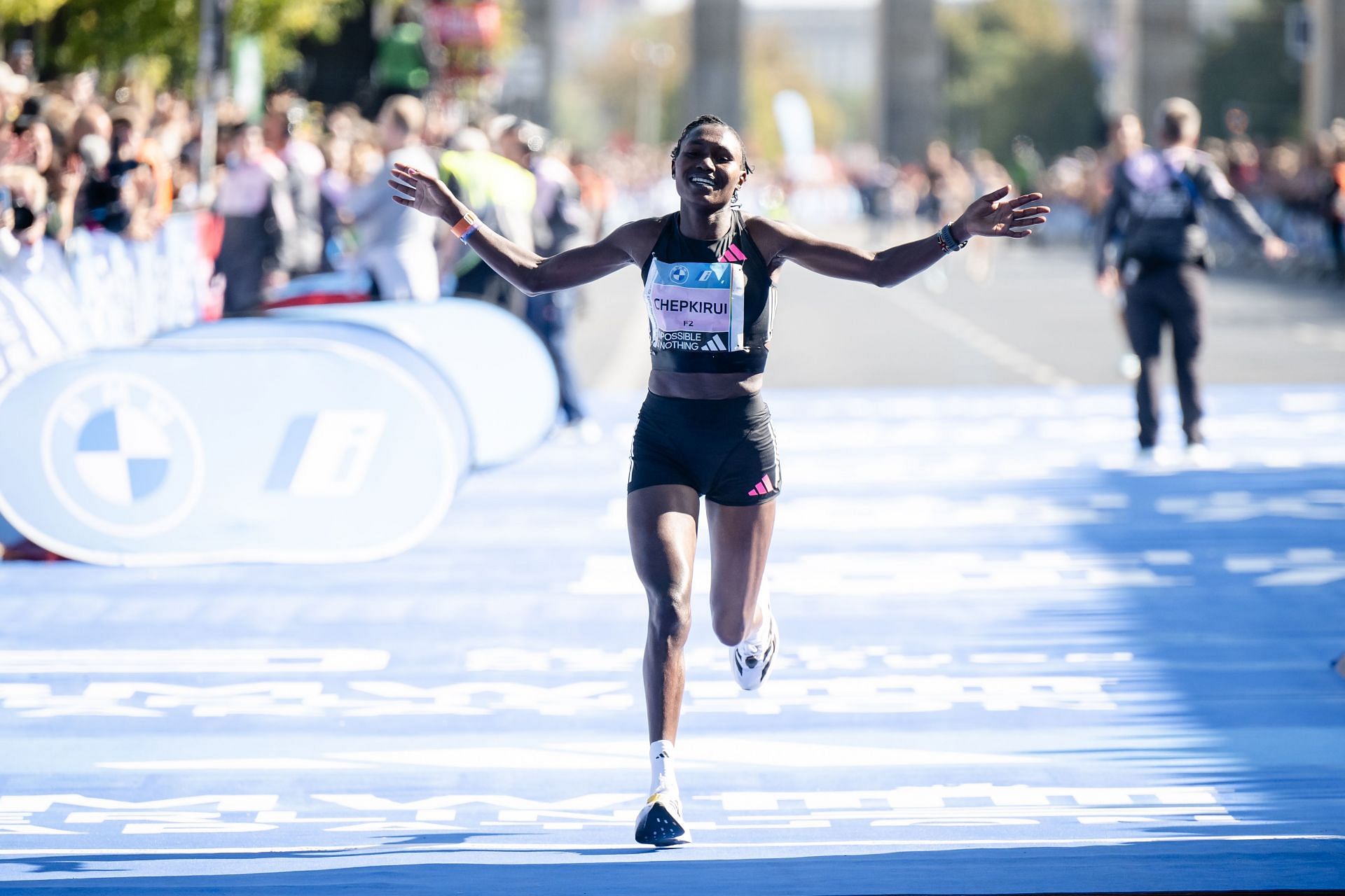 Chepkirui during the 2023 BMW Berlin Marathon (Image via: Getty Images)