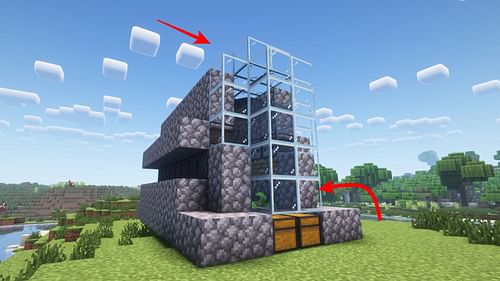 Get diagonally opposite coordinates of the area you want to remove the blocks from (Image via Mojang Studios)