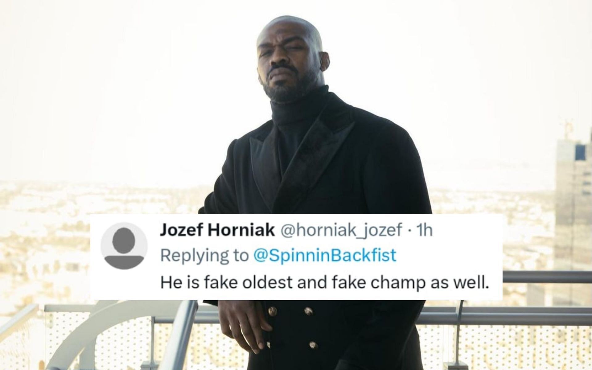 Fans react as JonJones gets fact-checked by X for claiming to be the oldest UFC Champion. [Image courtesy: @jonnybones on Instagram]