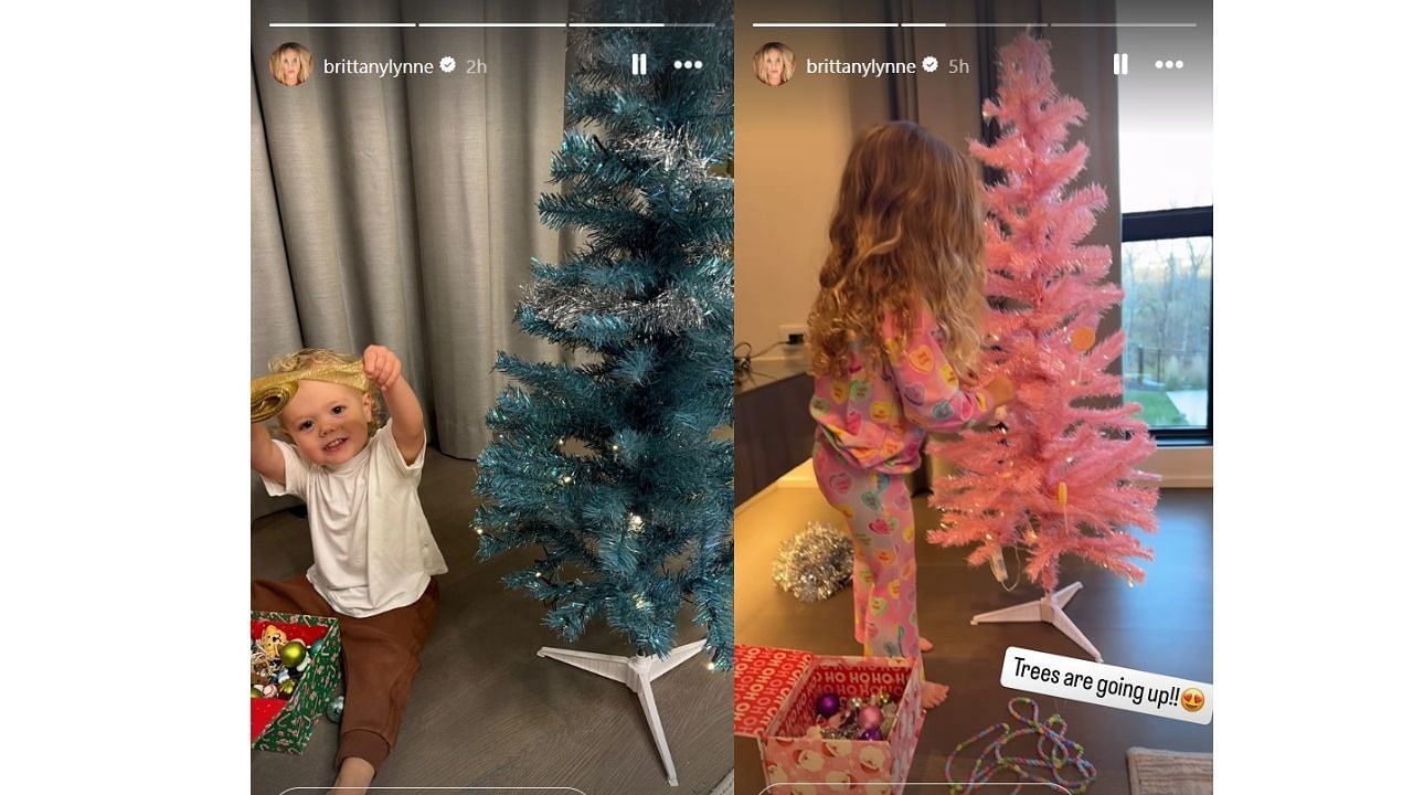 Brittany Mahomes&#039; Christmas preparation with kids (image via Brittany Mahomes/Instagram)