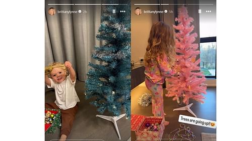 Brittany Mahomes' Christmas preparation with kids (image via Brittany Mahomes/Instagram)