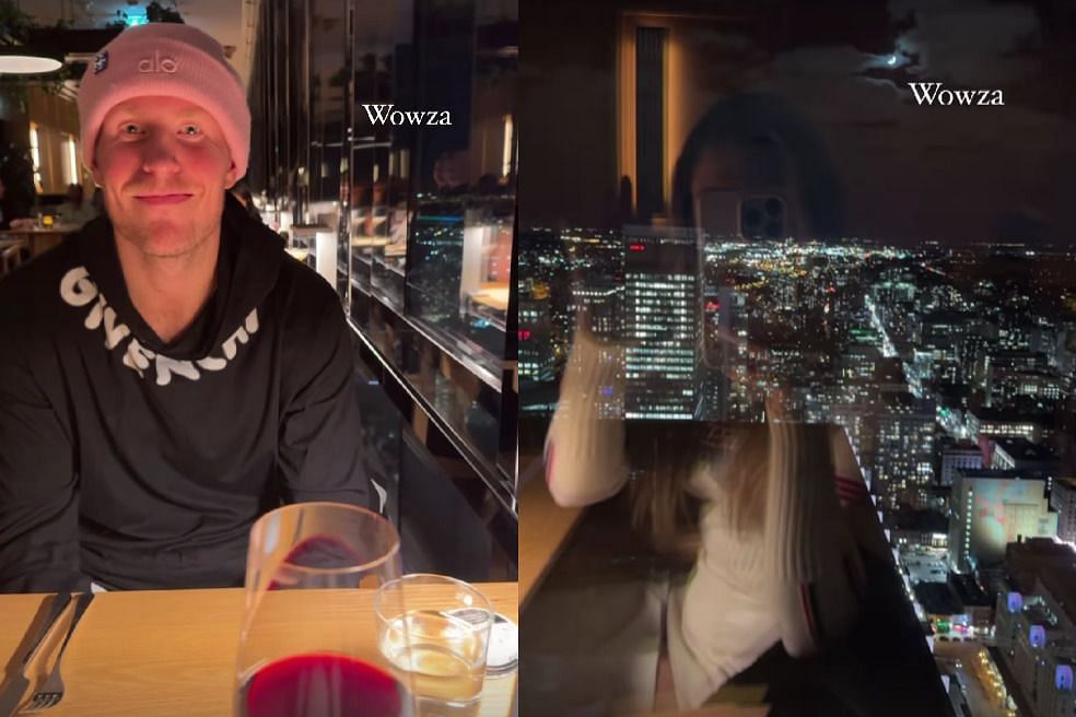 Patrik Laine went out on date night with fiancee Jordan Leigh (Credit: IG @jordanleigh.fit)