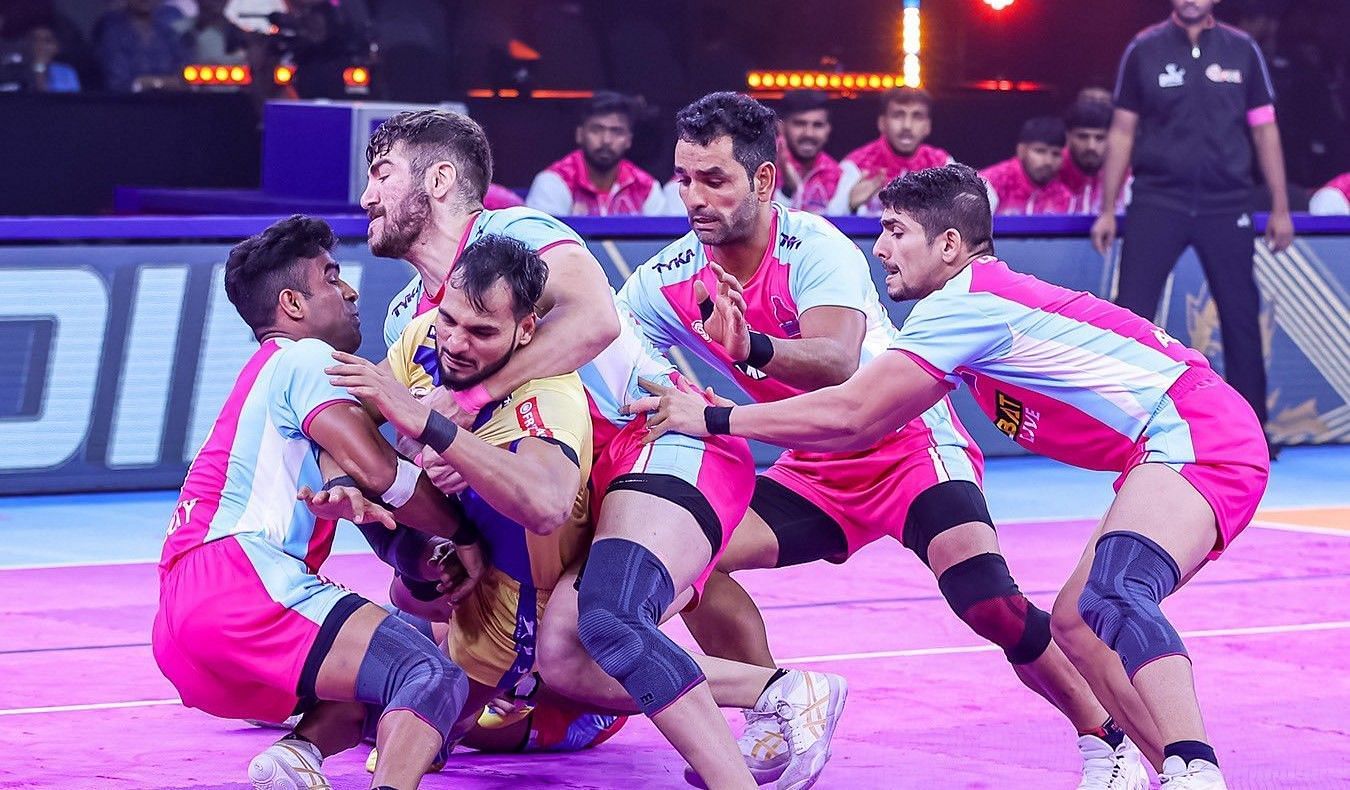 जयपुर पिंक पैंथर्स की टीम (Photo Credit -@JaipurPanthers)