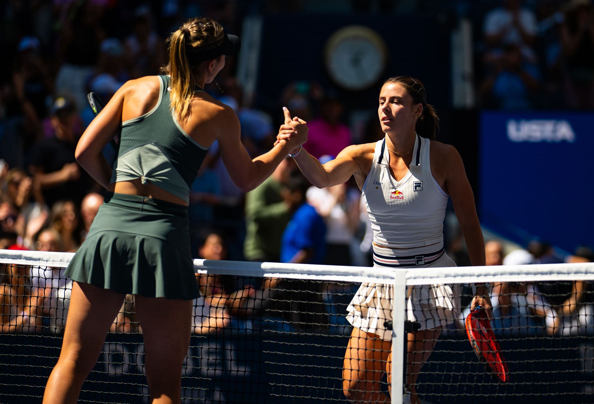 2024 US Open - Paula Badosa and Emma Navarro (Source: Getty)